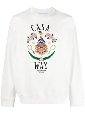 Casa Way embroidered sweatshirt